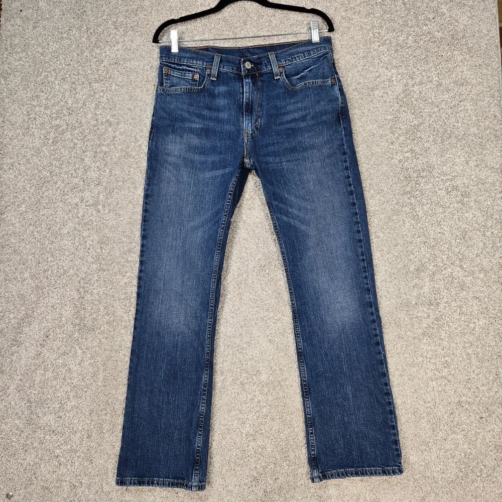 Levis 527 Jeans Mens 32x30 (fit 32x29) Blue stretch Slim Boot bootcut